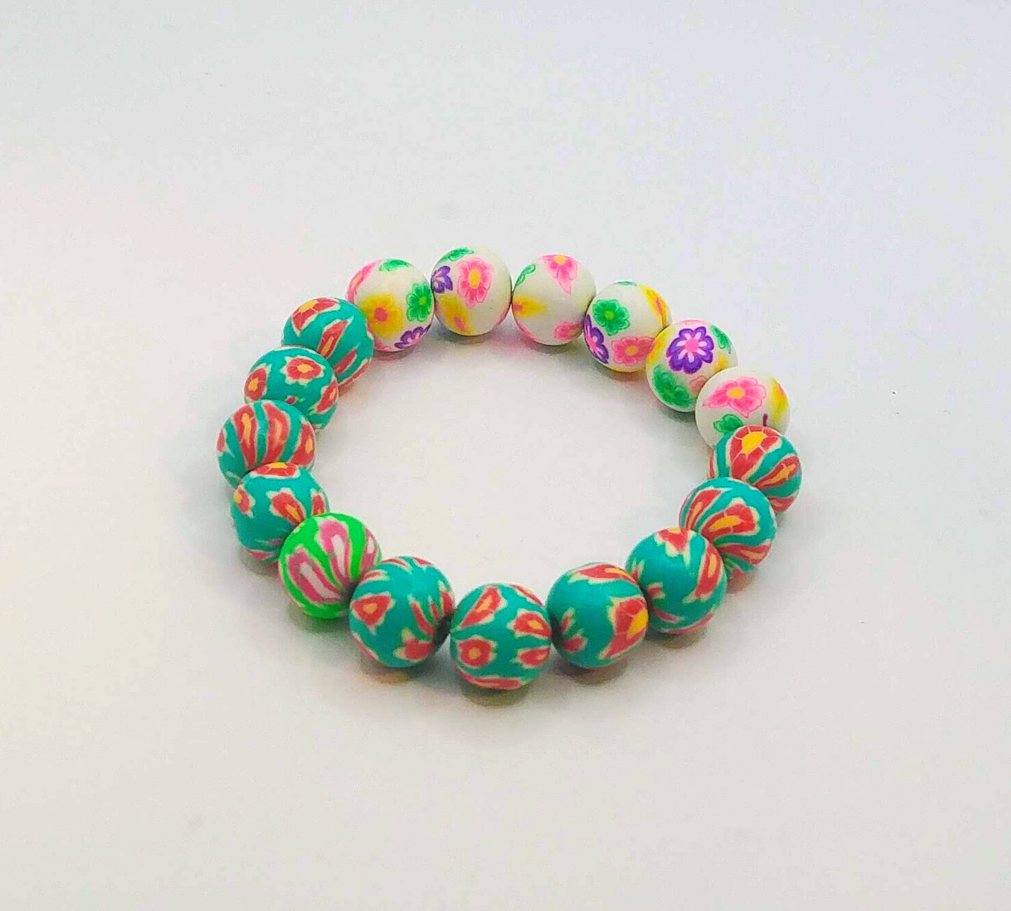 Polymer Clay Stretch Women's Bracelet-Four Designs To Choose From