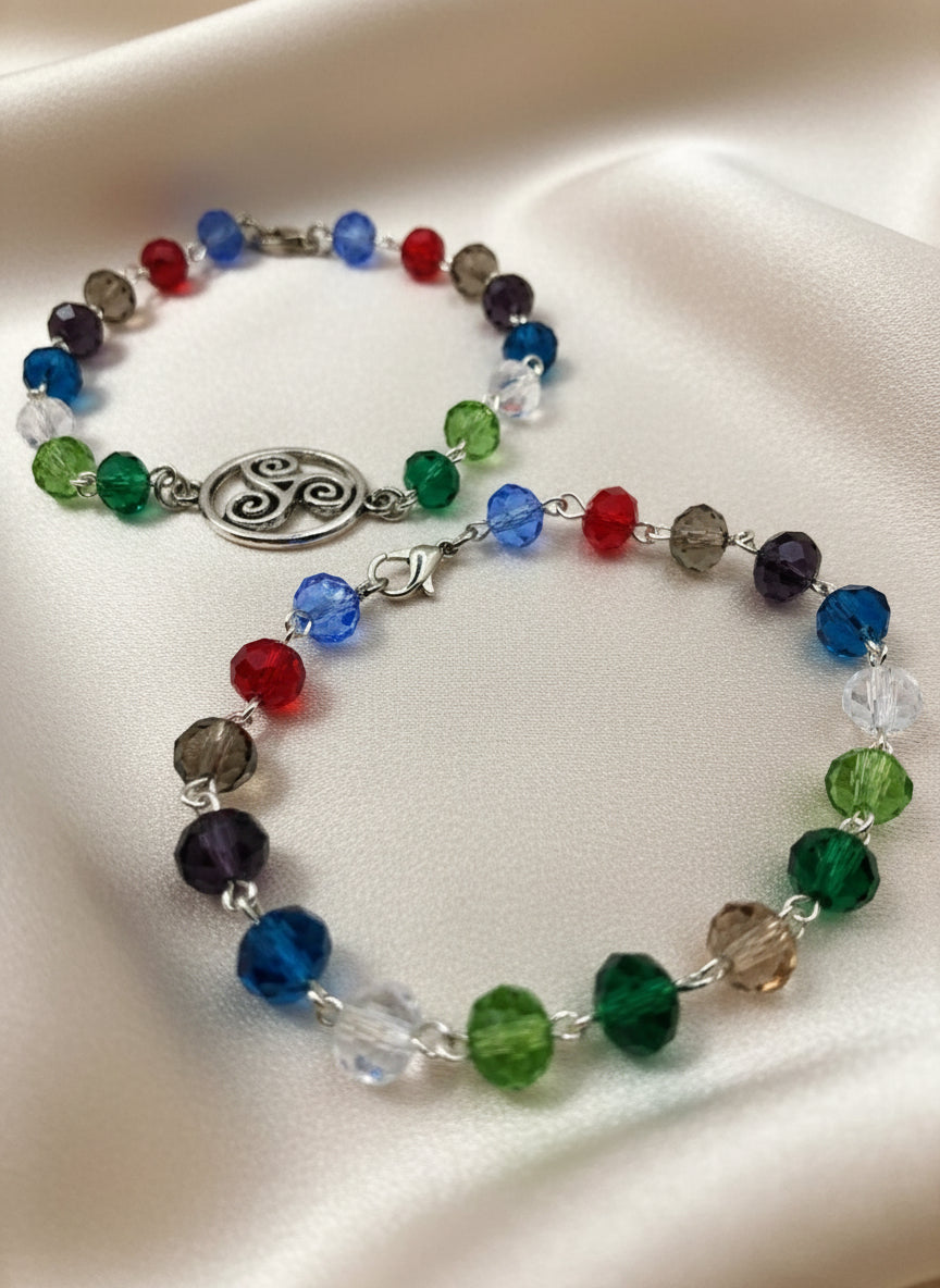 DeFit Designs Celtic Knot And Briolette Gemstone Bracelet-Celtic Knot Bracelet