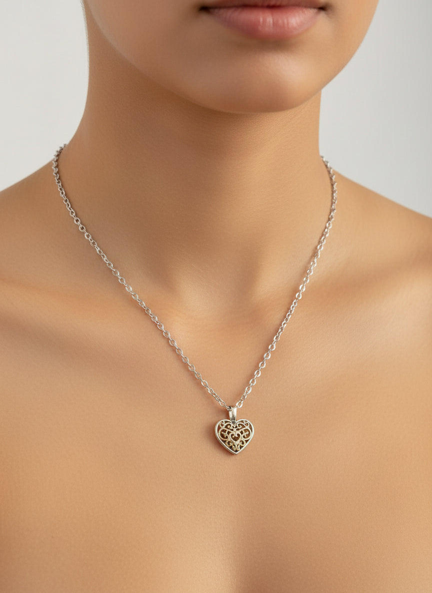 DeFit Designs Necklaces Stainless Steel Heart Necklace