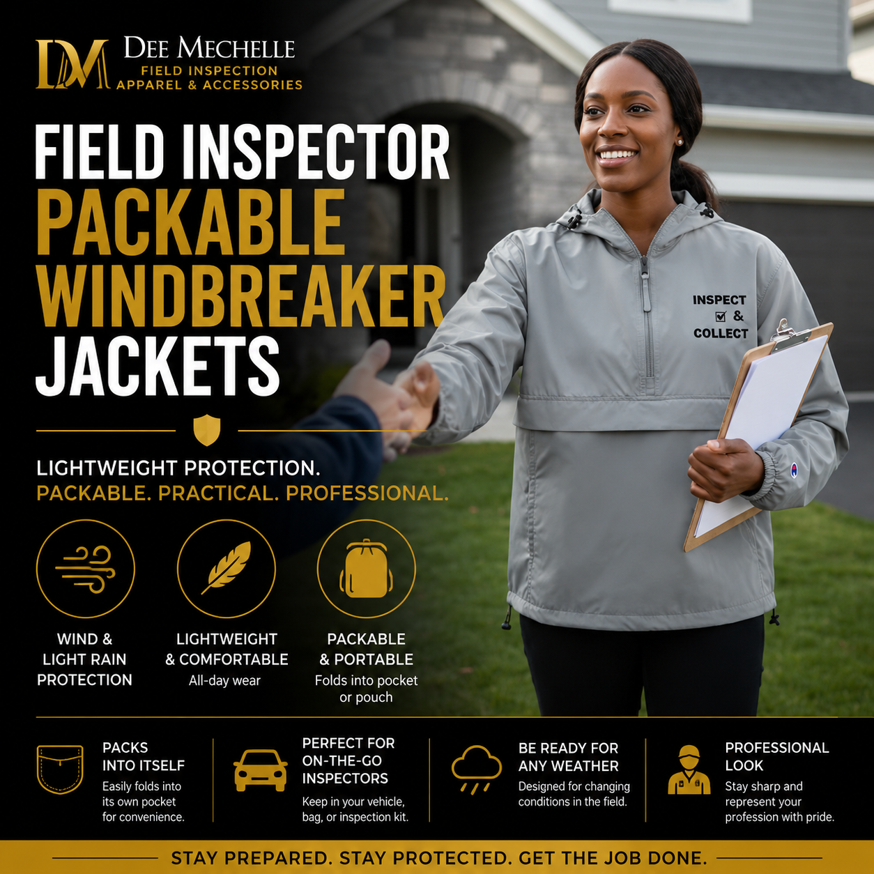Code Inspector Jacket Field Inspector Windbreaker Jackets & Packable Jackets – DeeMechelle