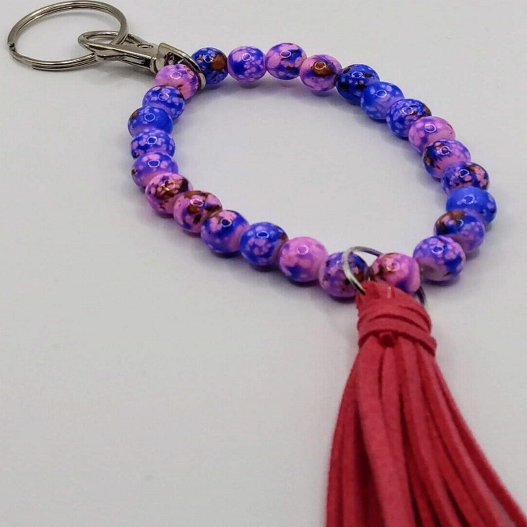 stretchy wristlet key chain