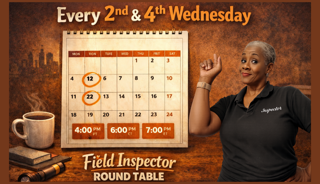 Field Inspector Roundtable (Live Community Discussion)