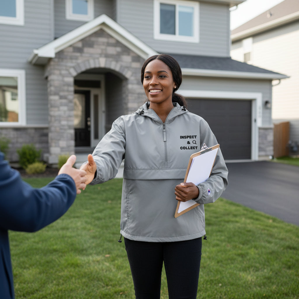 Inspect & Collect Champion Packable Jacket – Wind & Rain Resistant Workwear