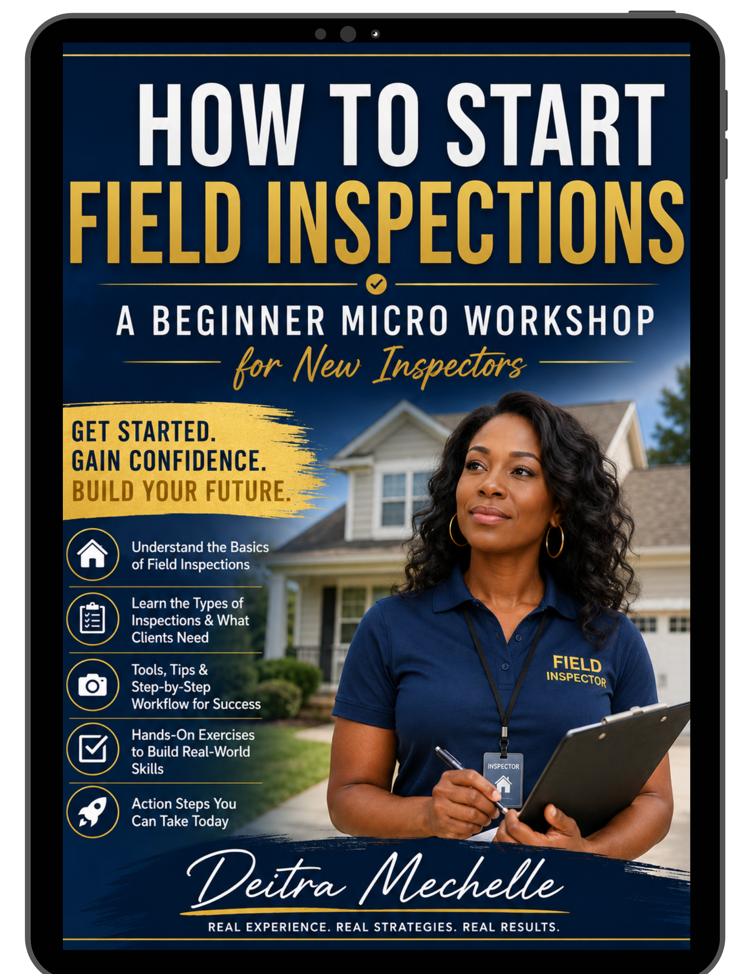 Book cover for How to Start Field Inspections: Beginner Micro Workshop by Deitra Mechelle