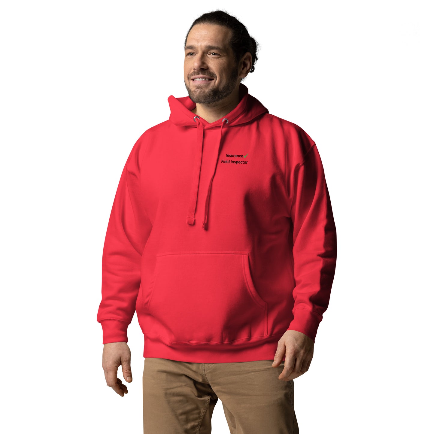 Team red Insurance Field Inspector unisex work hoodie with logo