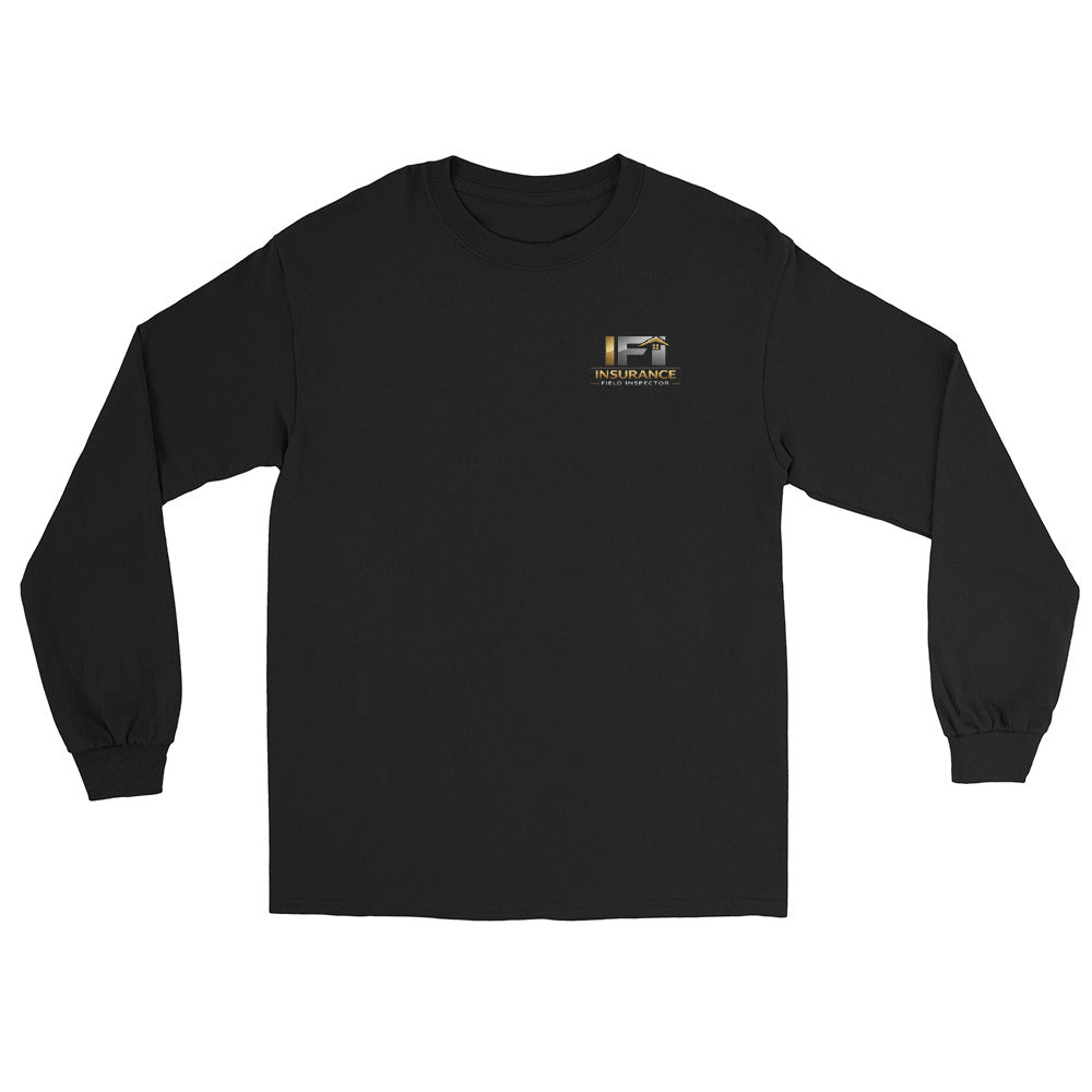 Unisex long sleeve shirt with IFI logo and Insurance Field Inspector text