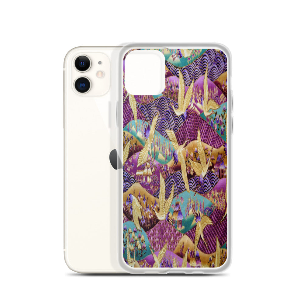 Flying Birds iPhone Case – Colorful Gradient Freedom Phone Cover