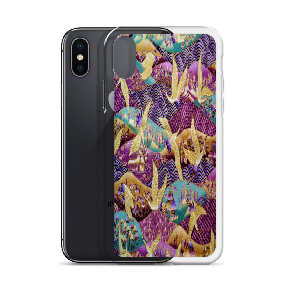 Flying Birds iPhone Case – Colorful Gradient Freedom Phone Cover
