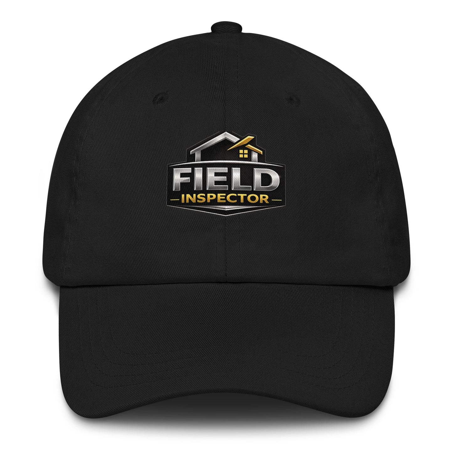 Professional Field Inspector dad hat in black featuring DTFlex field inspection design on front