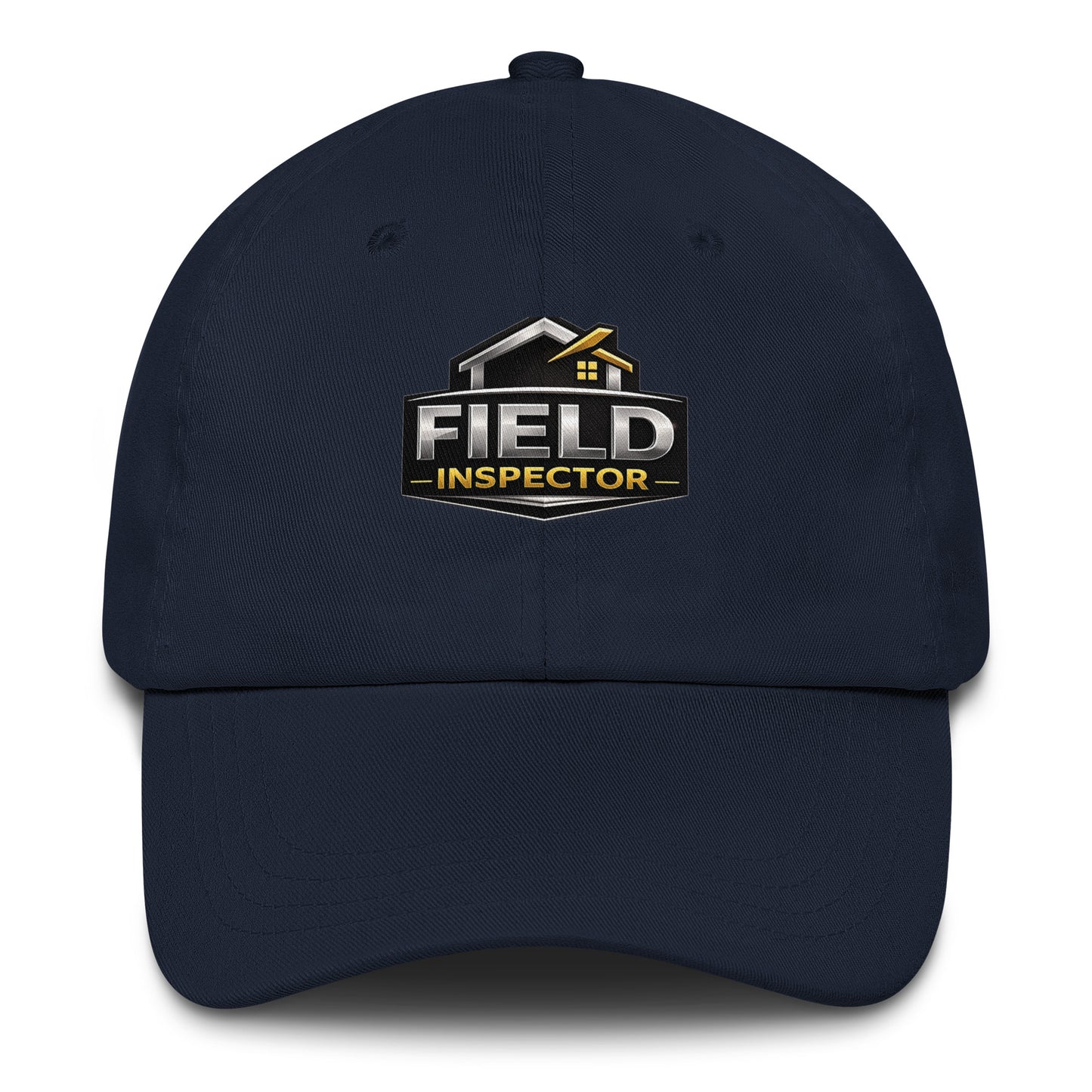 Professional Field Inspector dad hat in navy featuring DTFlex field inspection design on front