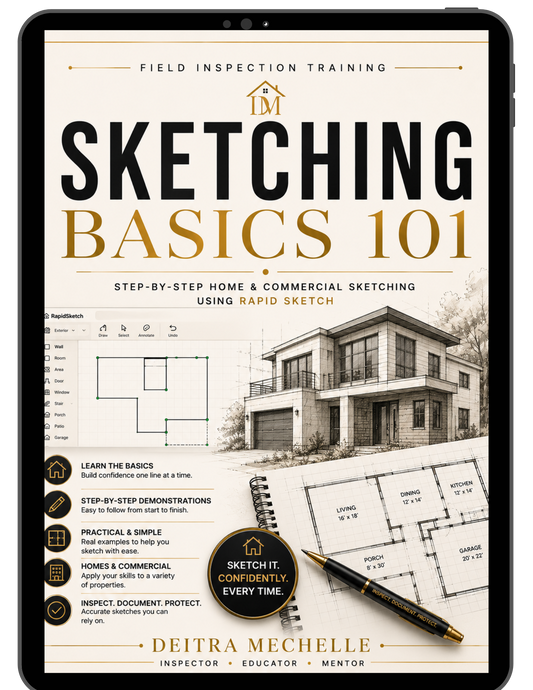 Rapid Sketch Training for Field Inspectors cover showing property sketching and field inspection training design.