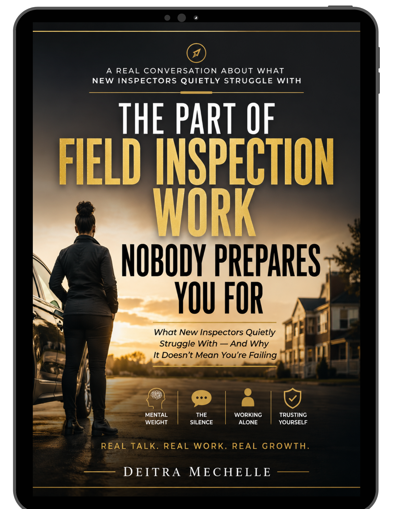 Book cover of 'The Part of Field Inspection Nobody Prepares You For' by Deitra Mechelle