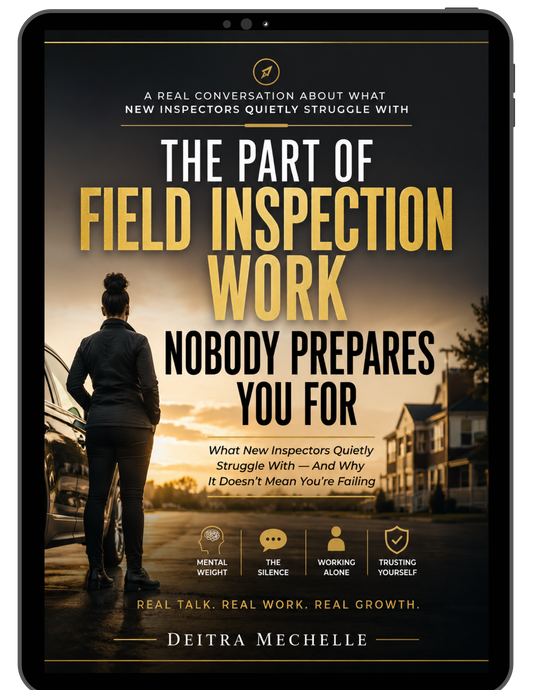 Book cover of 'The Part of Field Inspection Nobody Prepares You For' by Deitra Mechelle