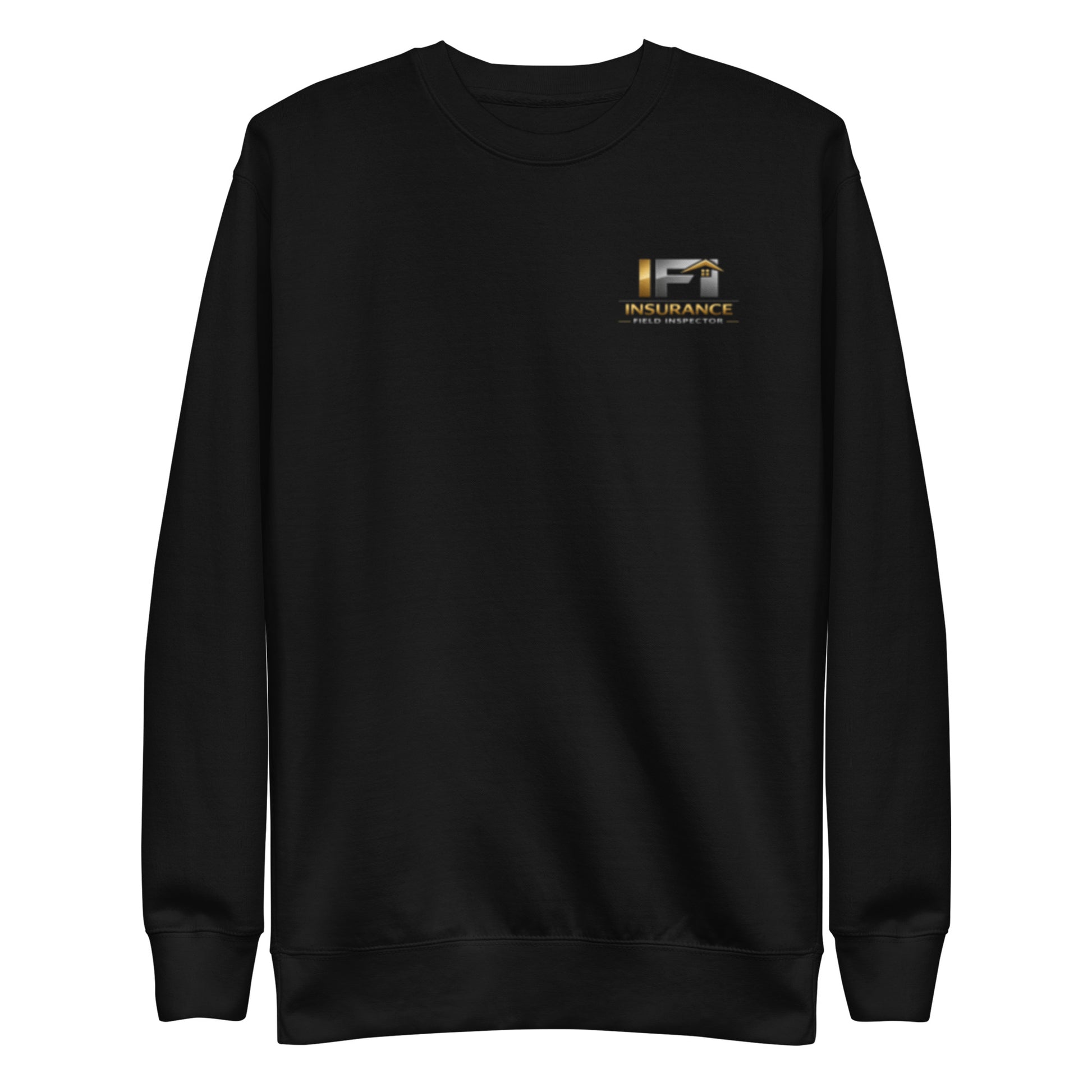 Unisex premium sweatshirt with IFI logo and Insurance Field Inspector text