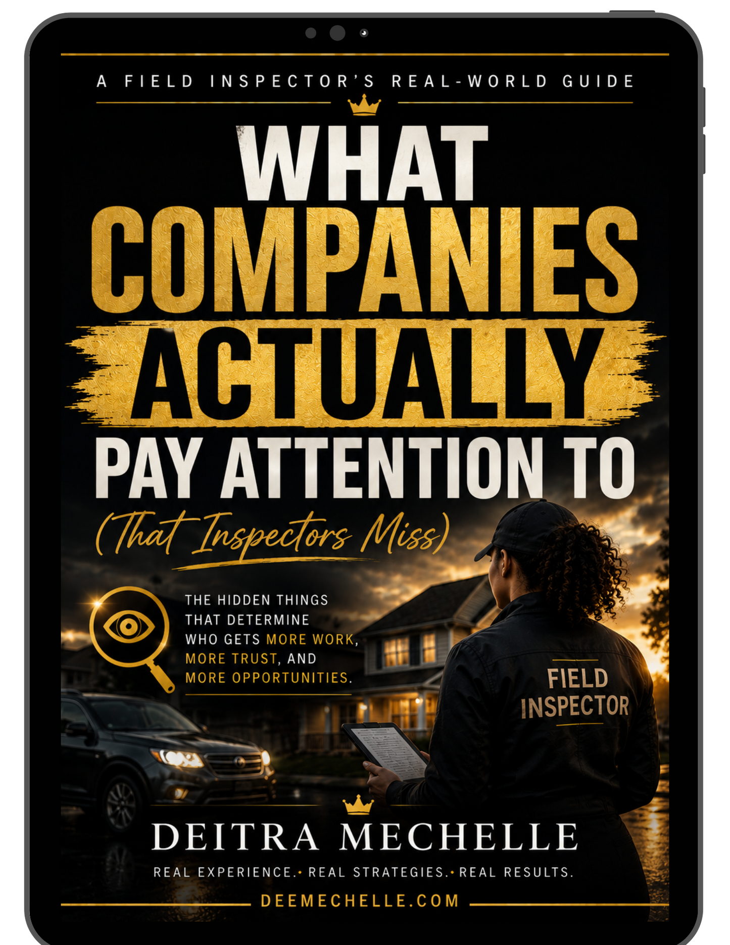 What Companies Actually Pay Attention To in Field Inspection ebook cover by Deitra Mechelle