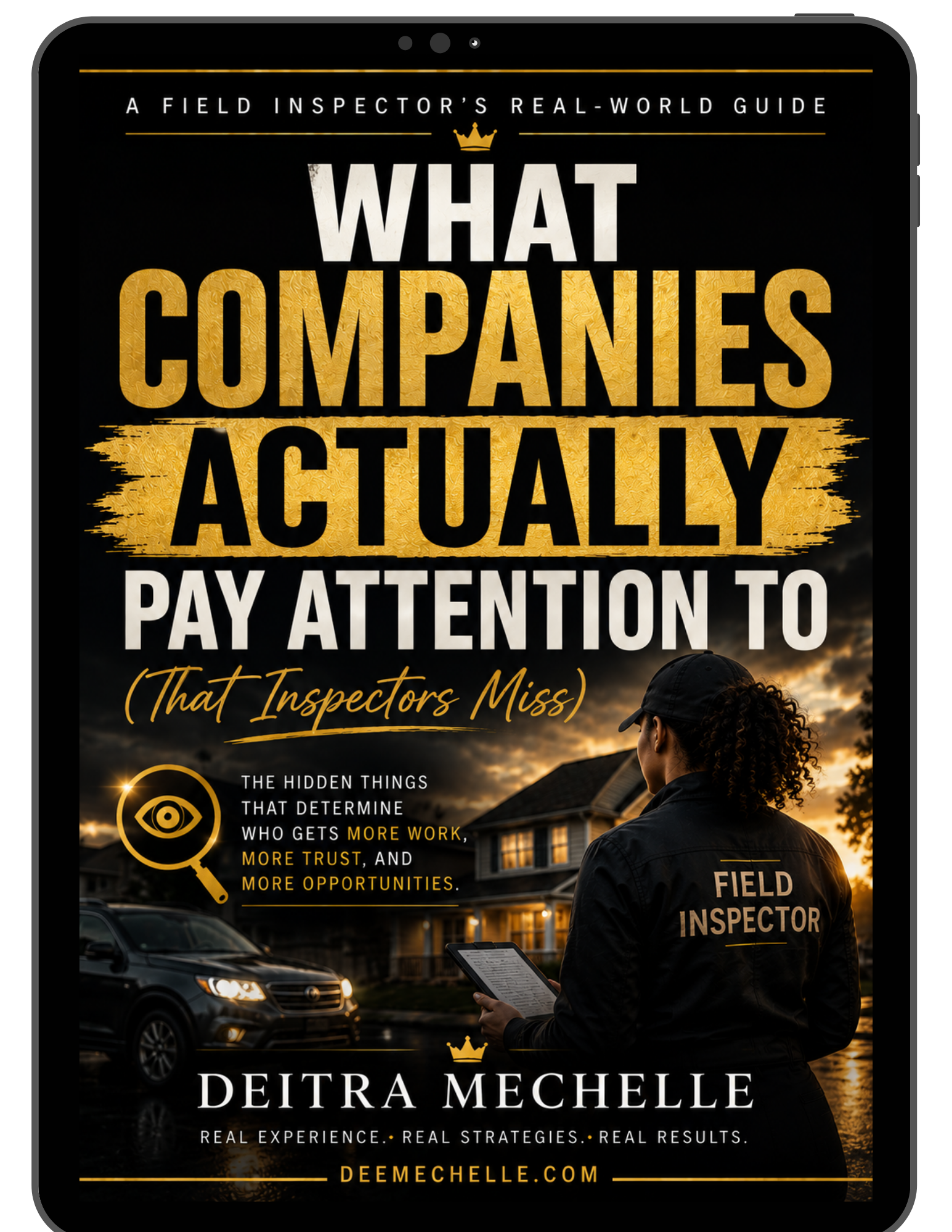 What Companies Actually Pay Attention To in Field Inspection ebook cover by Deitra Mechelle