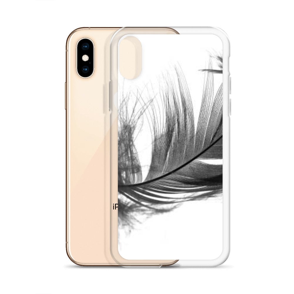 DeFit Designs Grey Feather iPhone Case