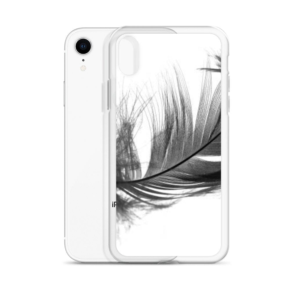 DeFit Designs Grey Feather iPhone Case