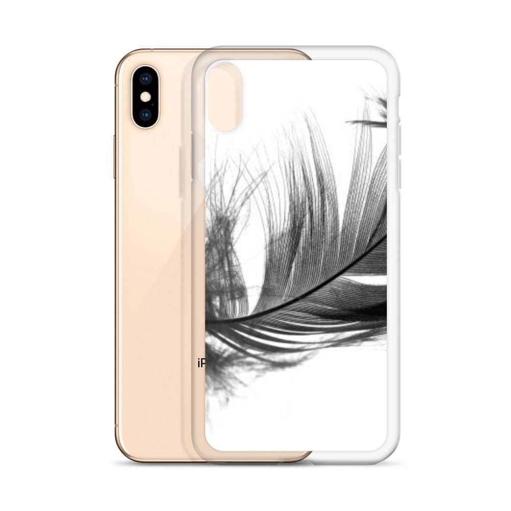 DeFit Designs Grey Feather iPhone Case