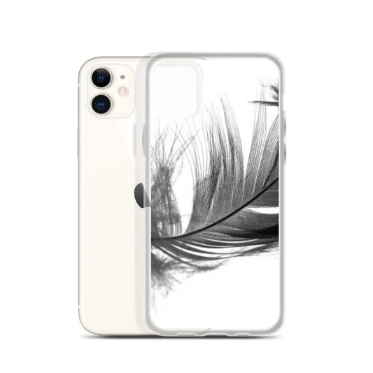 DeFit Designs iPhone 11 Grey Feather iPhone Case