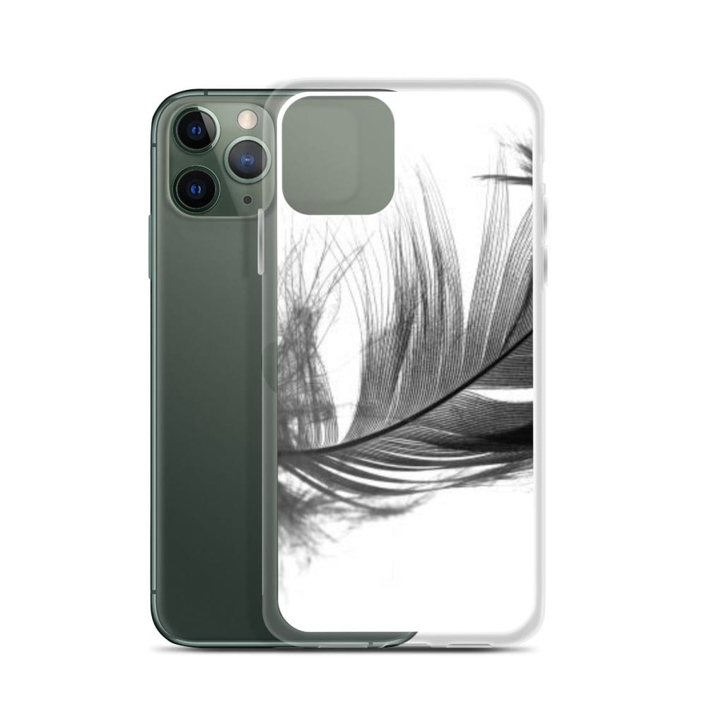 DeFit Designs iPhone 11 Pro Grey Feather iPhone Case
