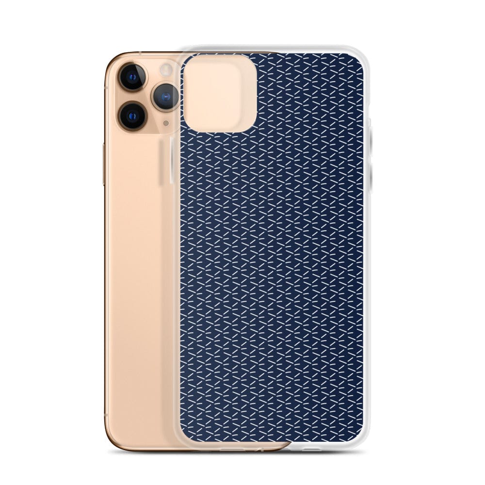 DeFit Designs iPhone 11 Pro Max Navy Geometric iPhone Case