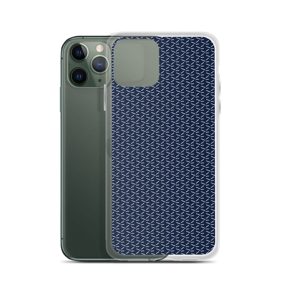 DeFit Designs iPhone 11 Pro Navy Geometric iPhone Case