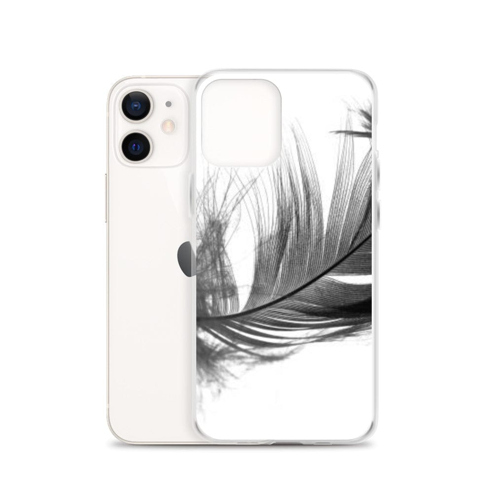 DeFit Designs iPhone 12 Grey Feather iPhone Case