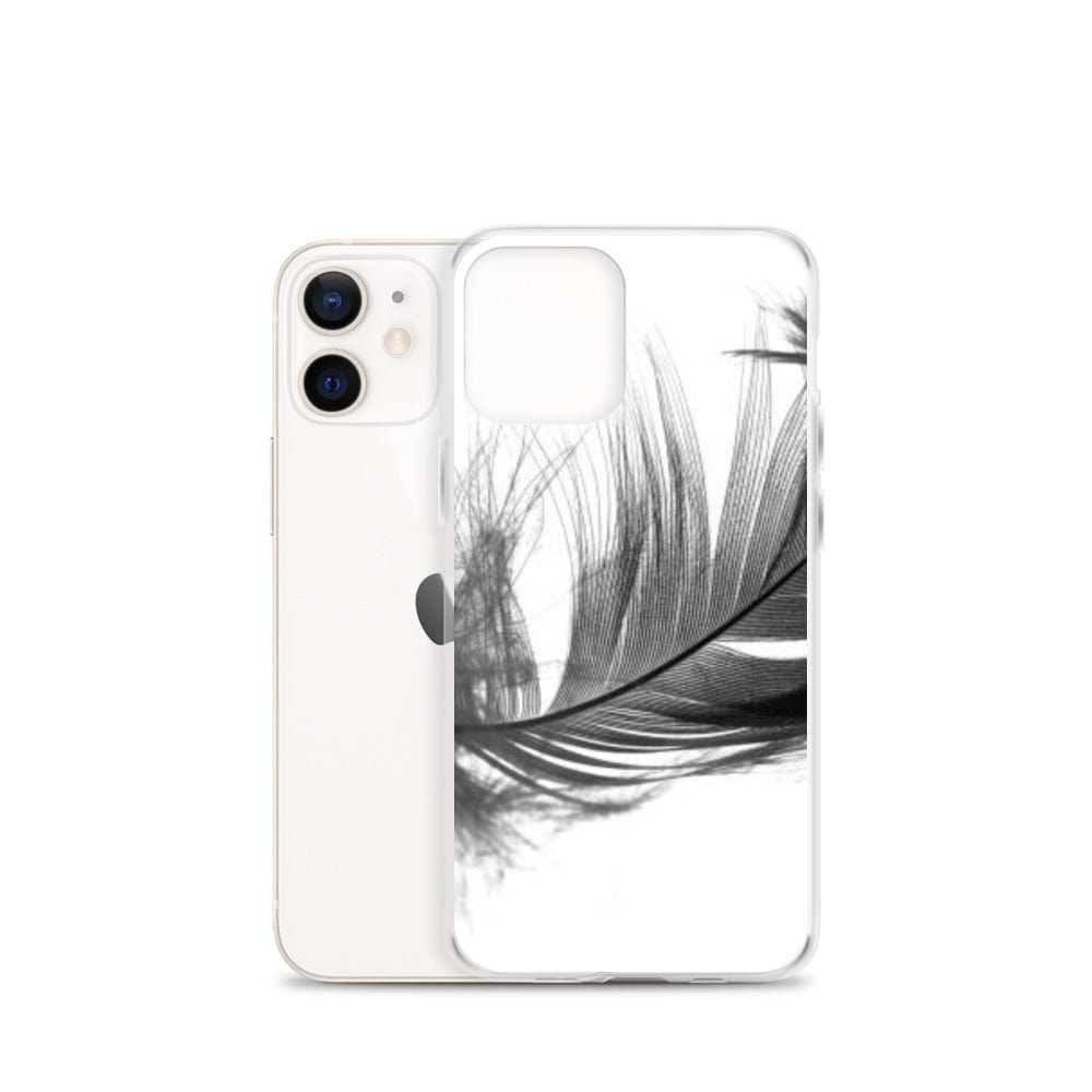 DeFit Designs iPhone 12 mini Grey Feather iPhone Case