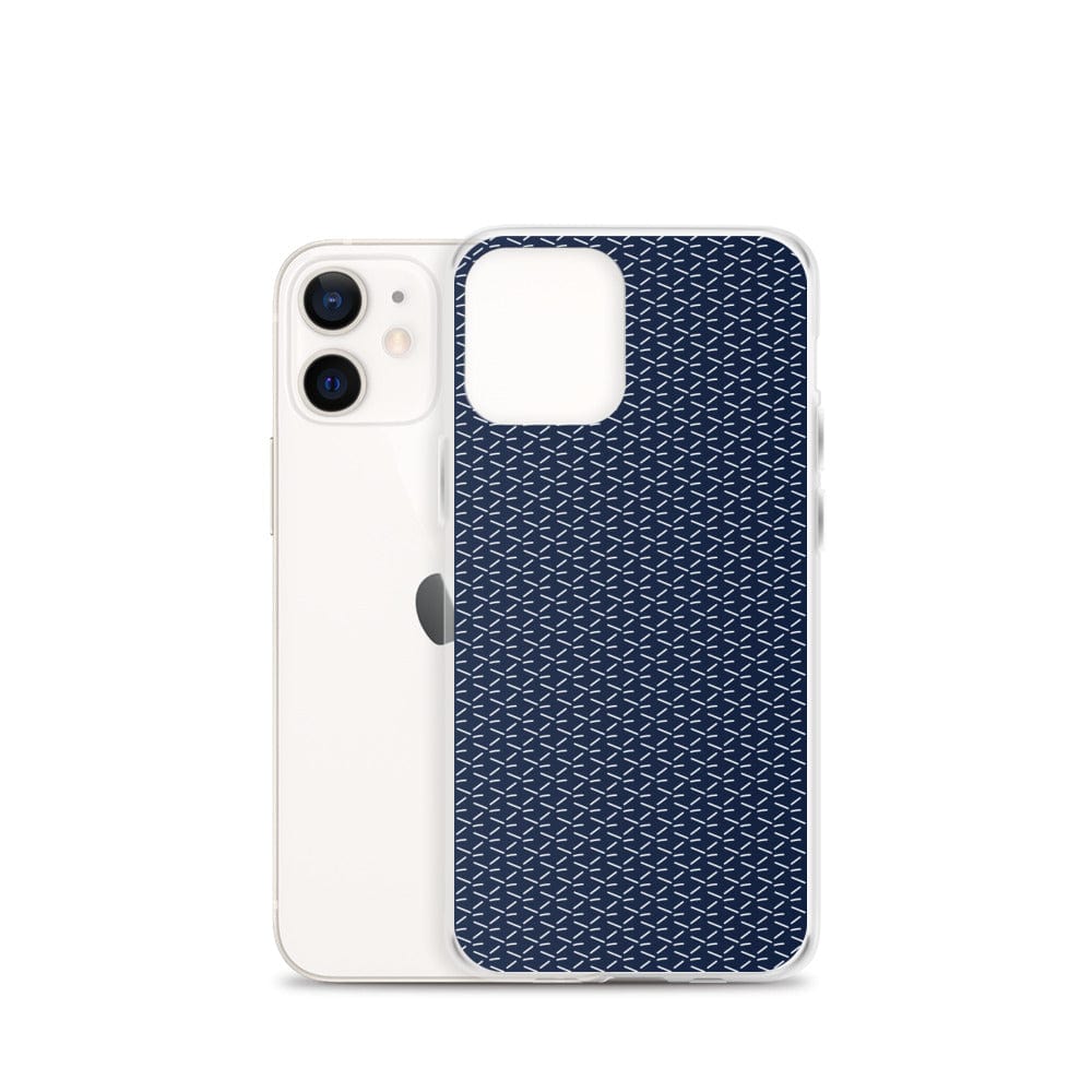 DeFit Designs iPhone 12 mini Navy Geometric iPhone Case