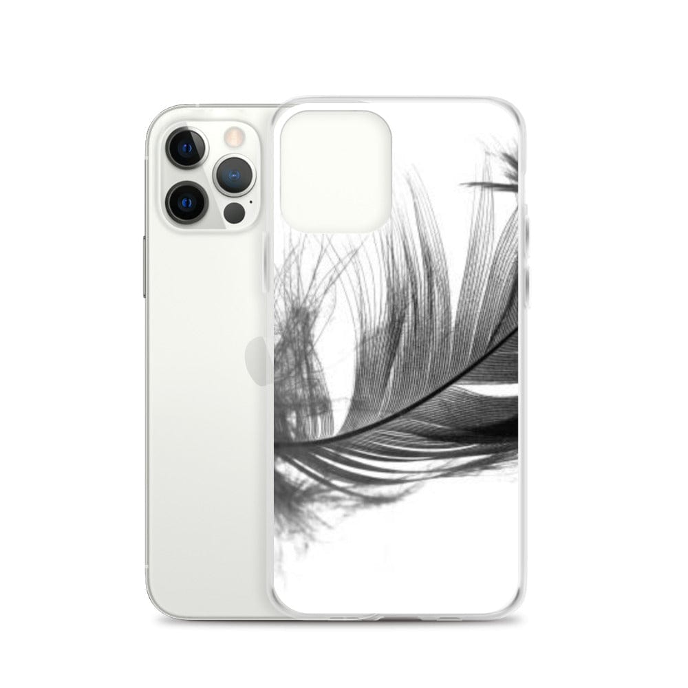 DeFit Designs iPhone 12 Pro Grey Feather iPhone Case