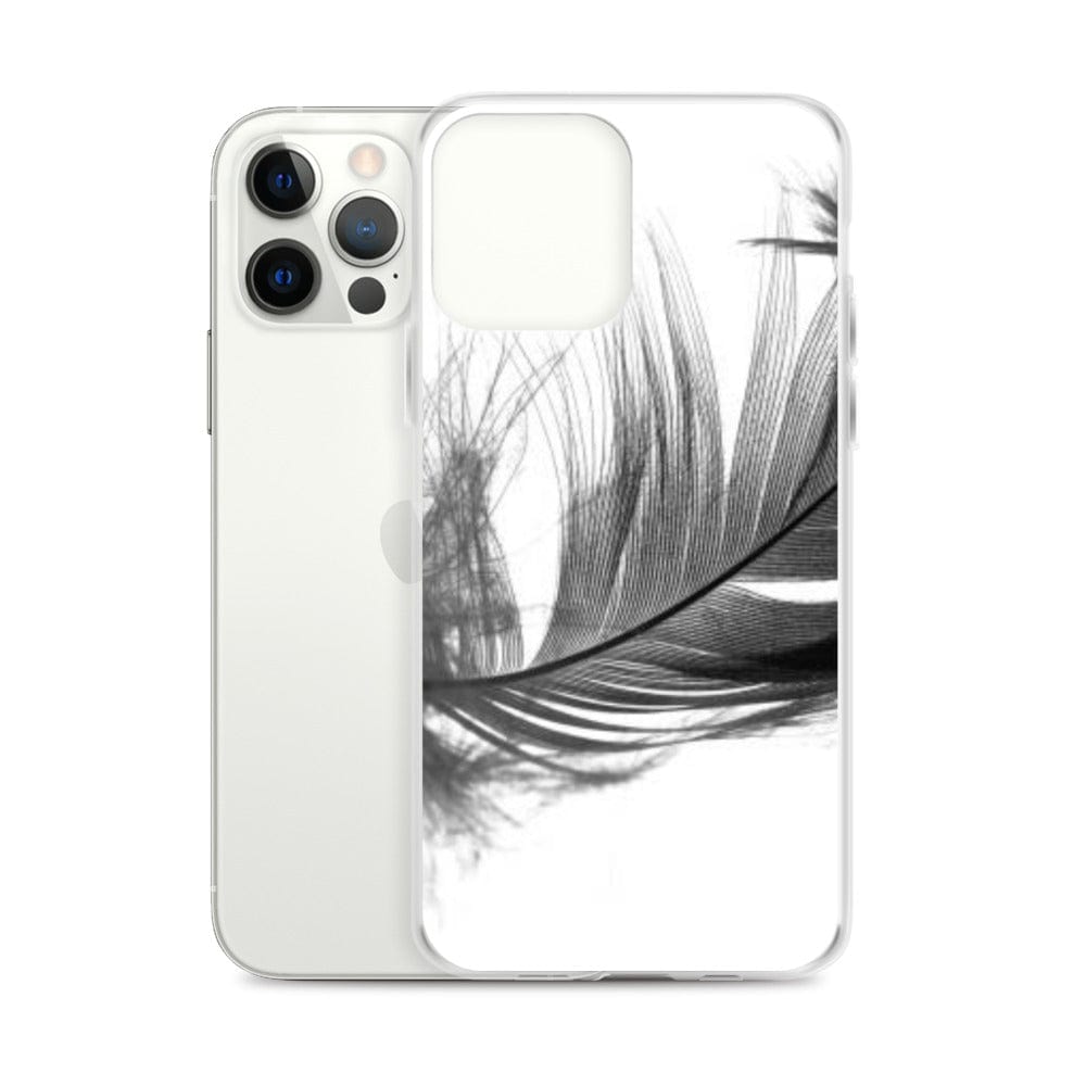 DeFit Designs iPhone 12 Pro Max Grey Feather iPhone Case