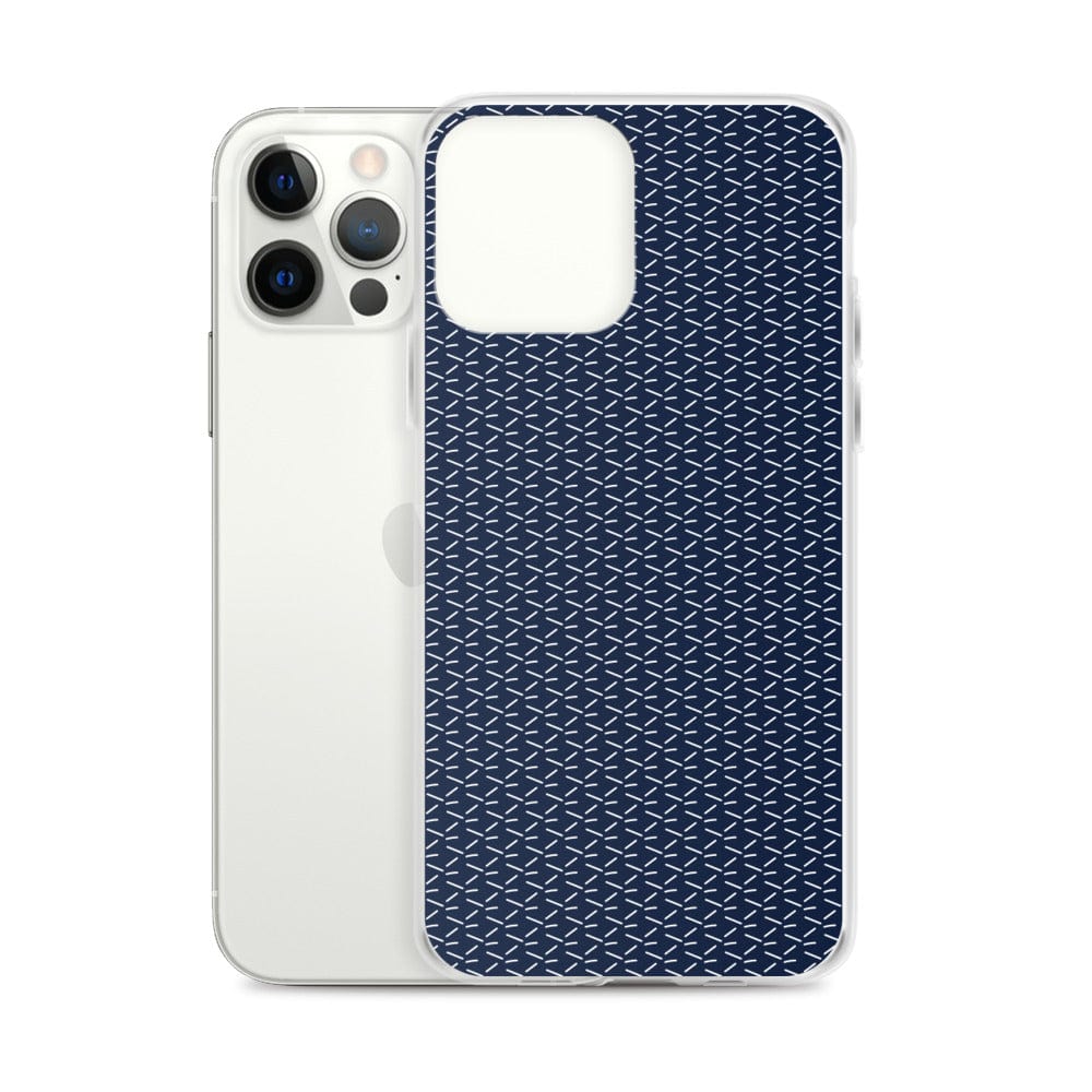 DeFit Designs iPhone 12 Pro Max Navy Geometric iPhone Case