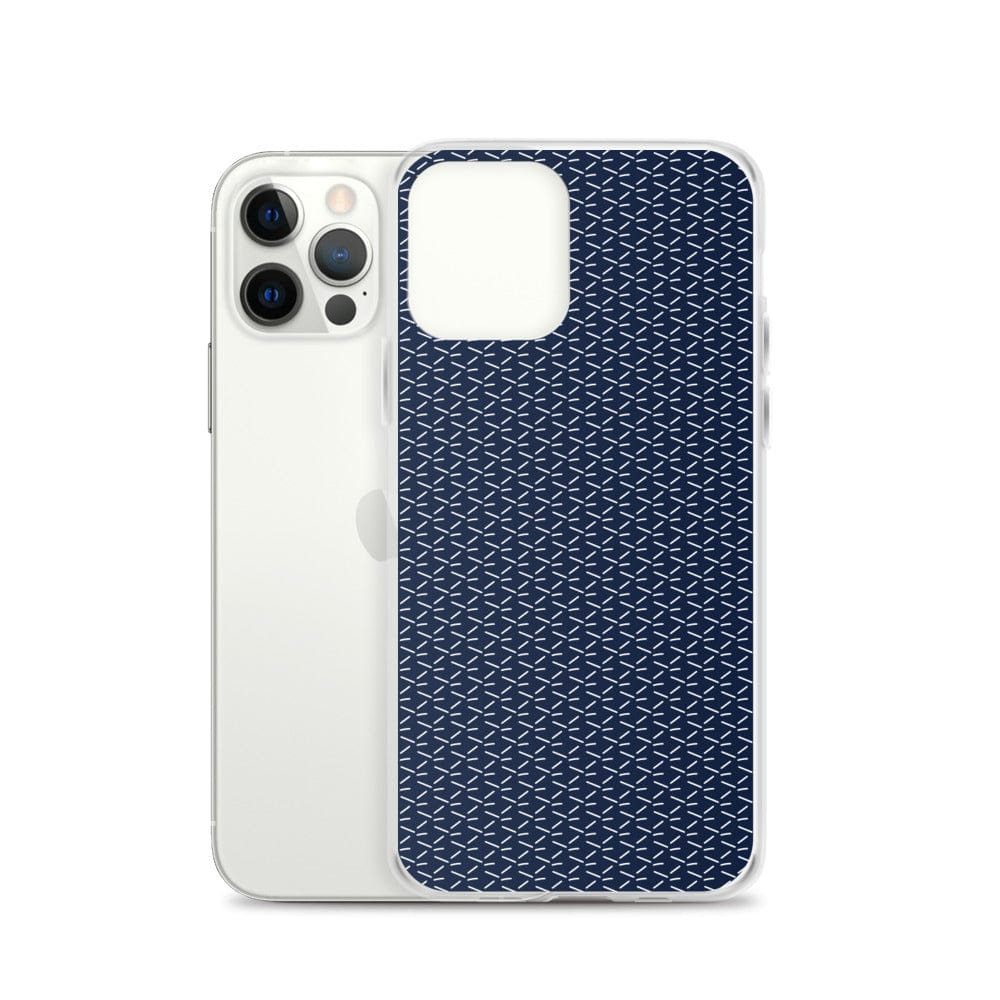 DeFit Designs iPhone 12 Pro Navy Geometric iPhone Case