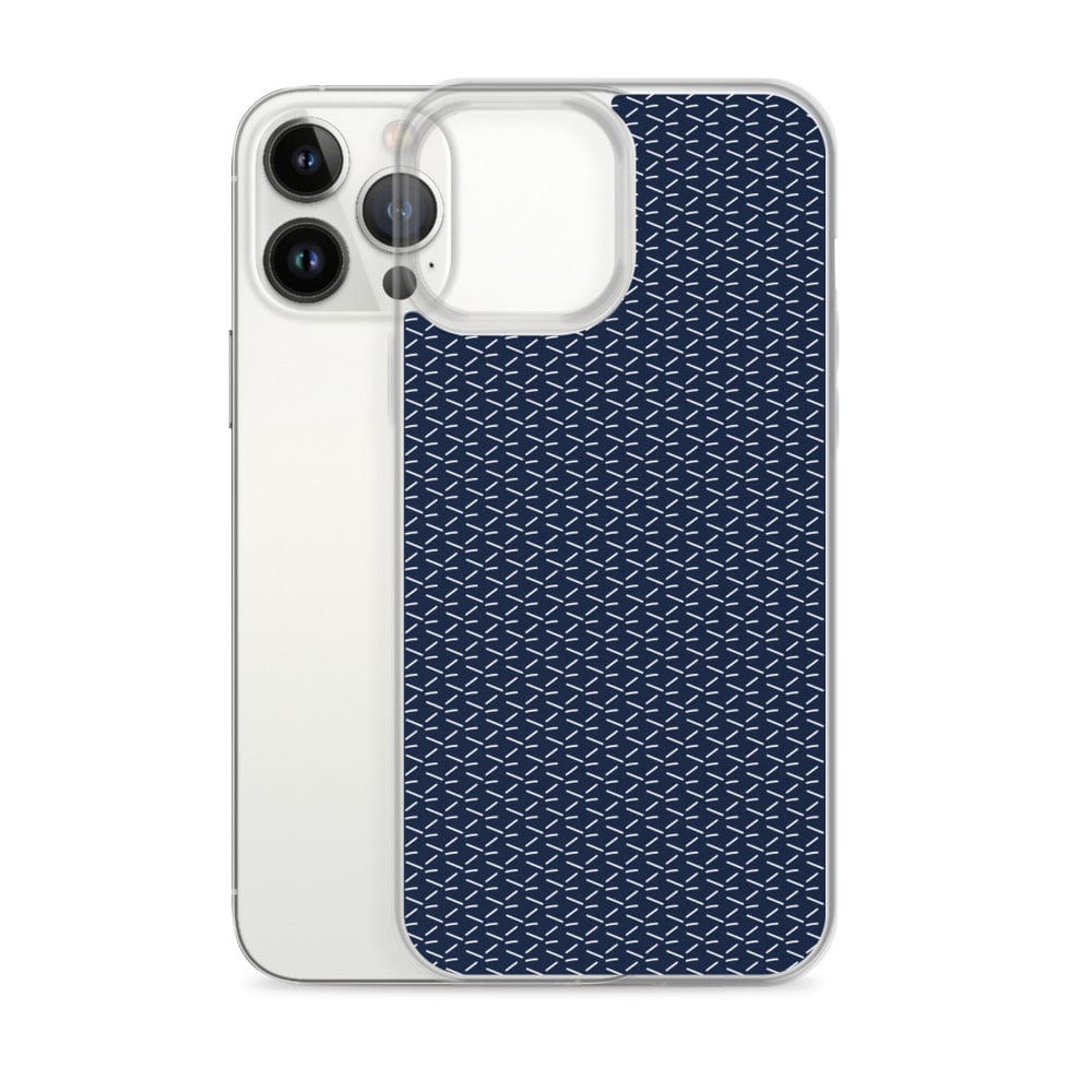 DeFit Designs iPhone 13 Pro Max Navy Geometric iPhone Case