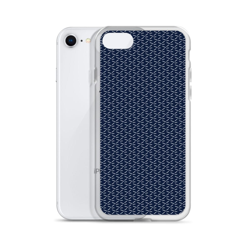 DeFit Designs iPhone 7/8 Navy Geometric iPhone Case