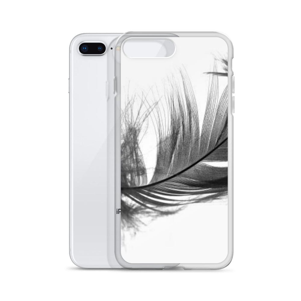DeFit Designs iPhone 7 Plus/8 Plus Grey Feather iPhone Case