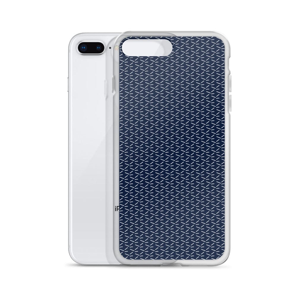 DeFit Designs iPhone 7 Plus/8 Plus Navy Geometric iPhone Case
