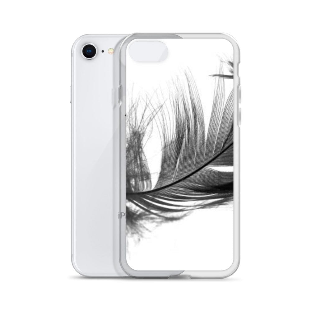 DeFit Designs iPhone SE Grey Feather iPhone Case