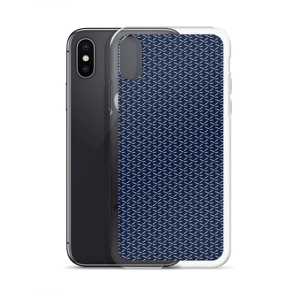 DeFit Designs iPhone X/XS Navy Geometric iPhone Case