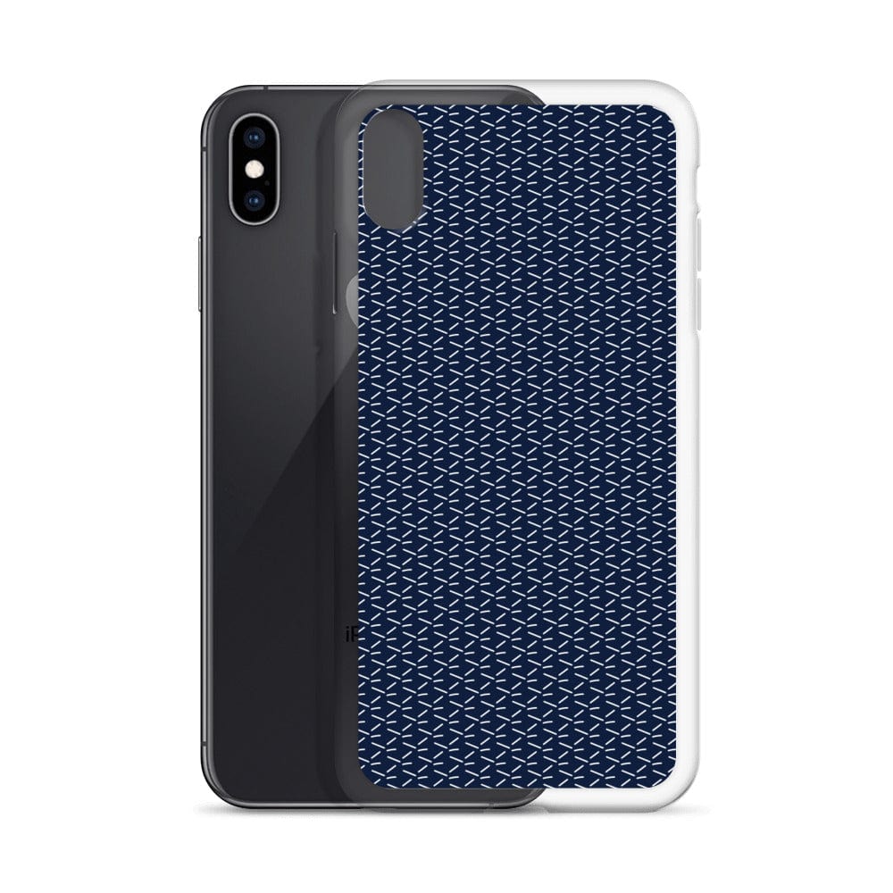 DeFit Designs iPhone XS Max Navy Geometric iPhone Case