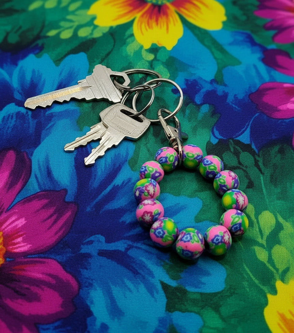 DeFit Designs Key Chains Polymer Clay Keychain-Polymer Clay Beaded Keychain
