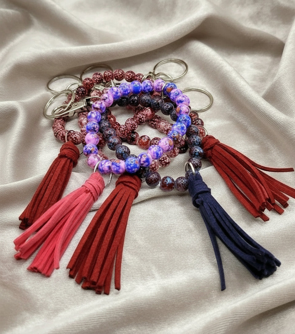 DeFit Designs Key Chains Wristlet Stretchy Keychain