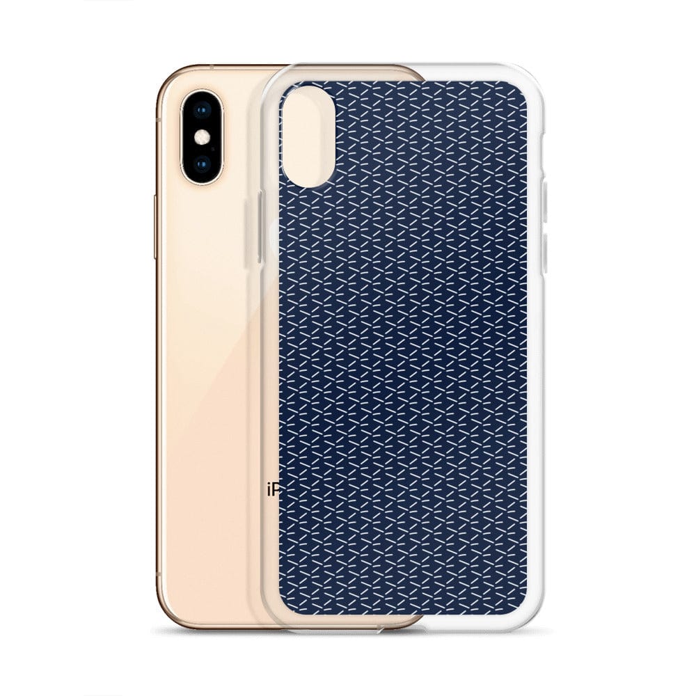 DeFit Designs Navy Geometric iPhone Case