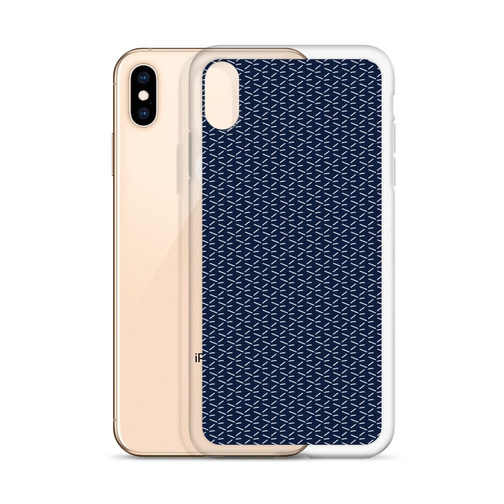 DeFit Designs Navy Geometric iPhone Case